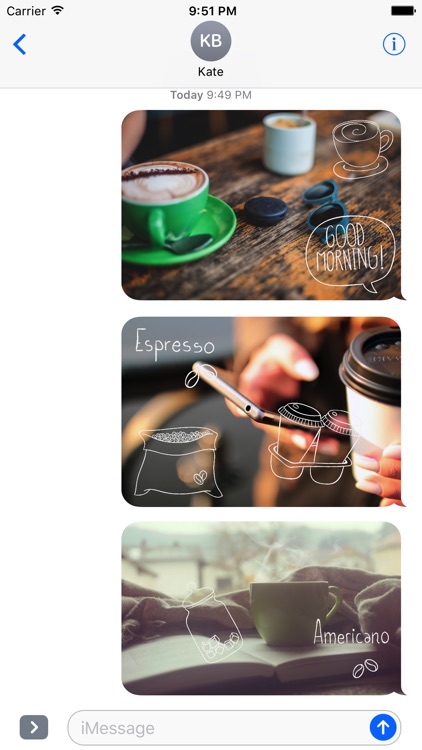 Animated Cute Coffee Stickers
