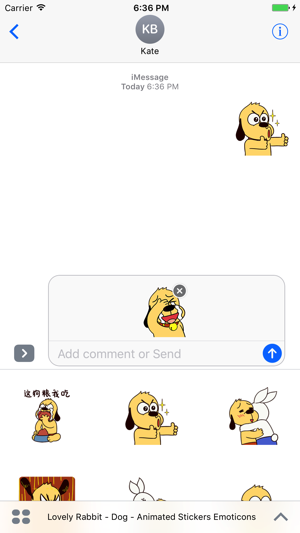 Lovely Rabbit & Dog - Animated Stickers Emoticons(圖1)-速報App