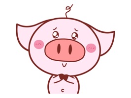 Pretty Pig Animated Stickers