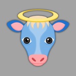 True Blue Cow Emoji Stickers