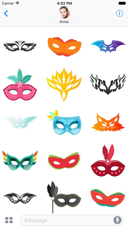 Carnival Masks - Sticker Pack
