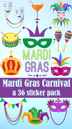 Mardi Gras Carnival Sticker Pack(圖1)-速報App