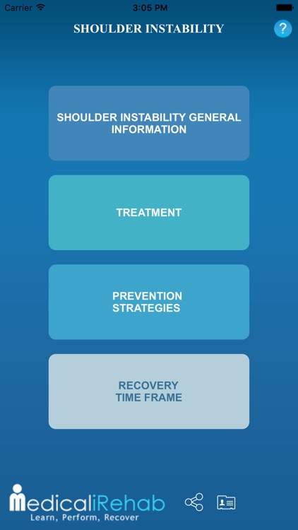 Medical iRehab Shoulder Instability