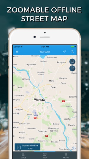 Warsaw Travel Guide with Offline Street Map(圖4)-速報App