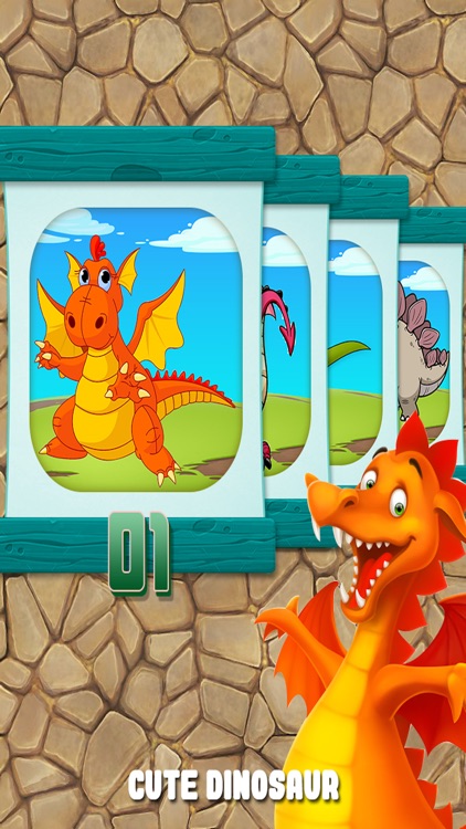 Dinosaur Slide Puzzle For Kids