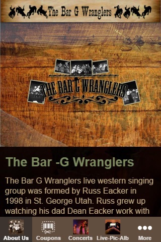 Bar G Wranglers app screenshot 2