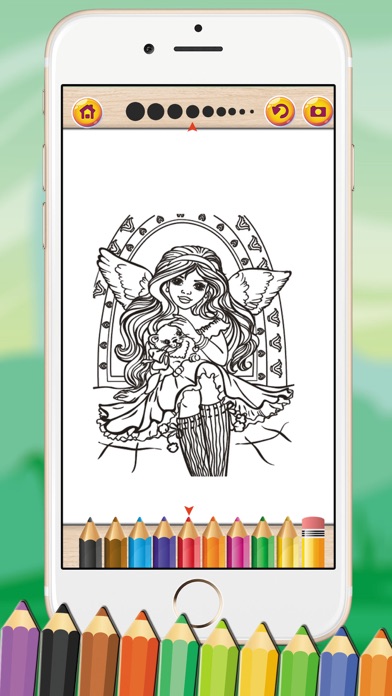 How to cancel & delete Angels Game Fairy Tale Coloring Book from iphone & ipad 4