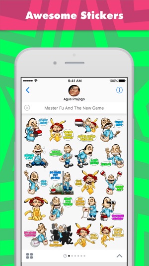 Master Fu And The New Game贴纸，设计：Choppic(圖1)-速報App