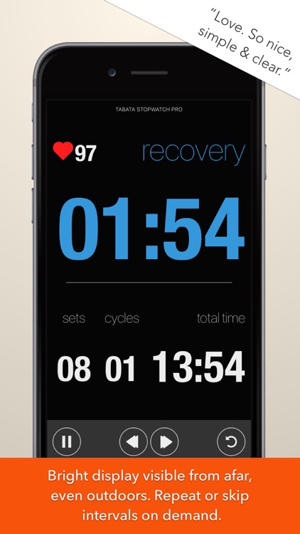 Tabata Stopwatch Pro - Tabata Timer and HIIT Timer