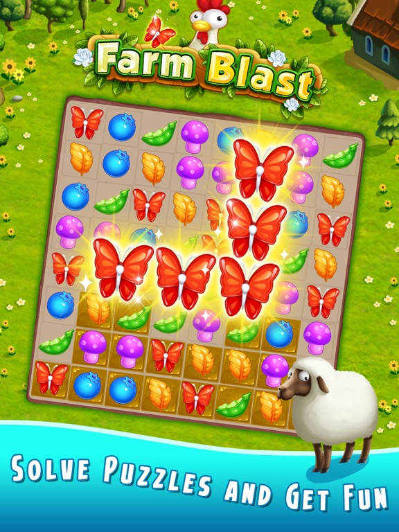 Farm Blast -Switch 3 garden fruit to match на iPad