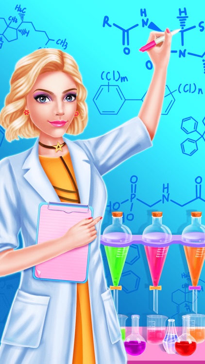 Dream Job: Science Girl Beauty Makeover Salon Game