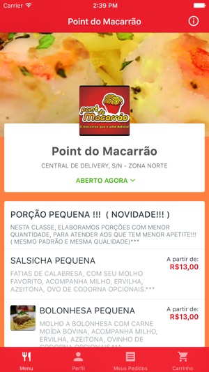 Point do Macarrão Delivery(圖2)-速報App