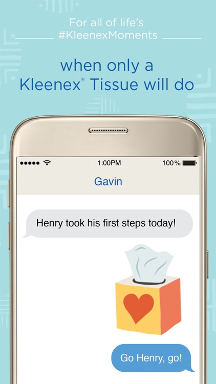 Kleenex® Moment Emoji Keyboard screenshot-3