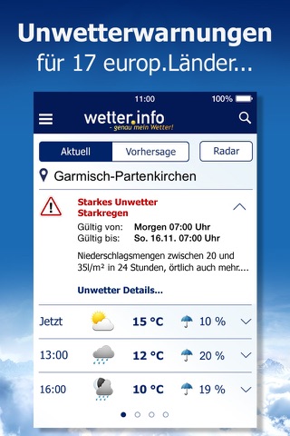 Wetter von t-online screenshot 2