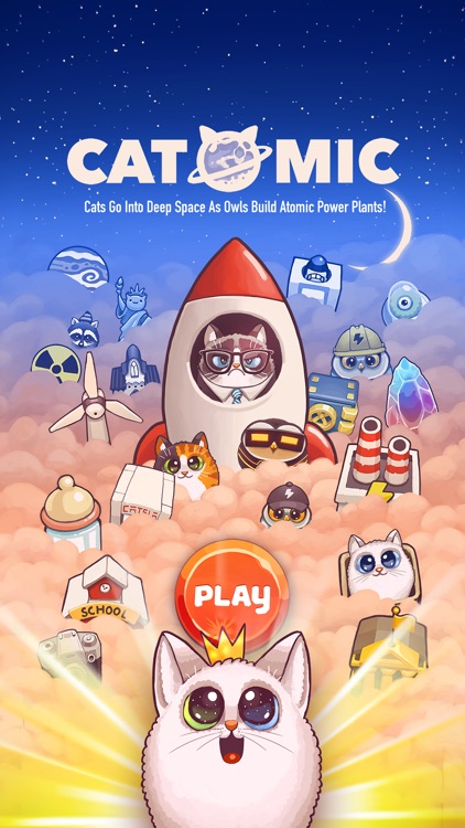 Catomic Match 3: Space Cats and Atomic Owls Puzzle