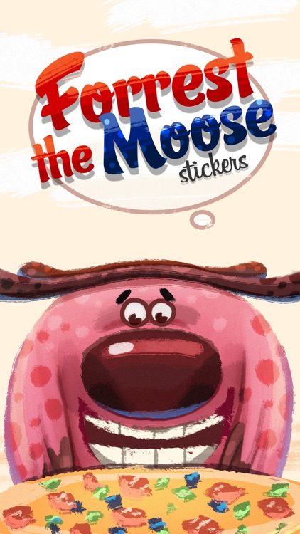 Forrest the Moose Stickers