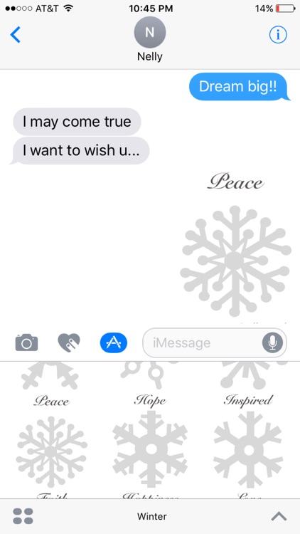 Winter snowflakes stickers