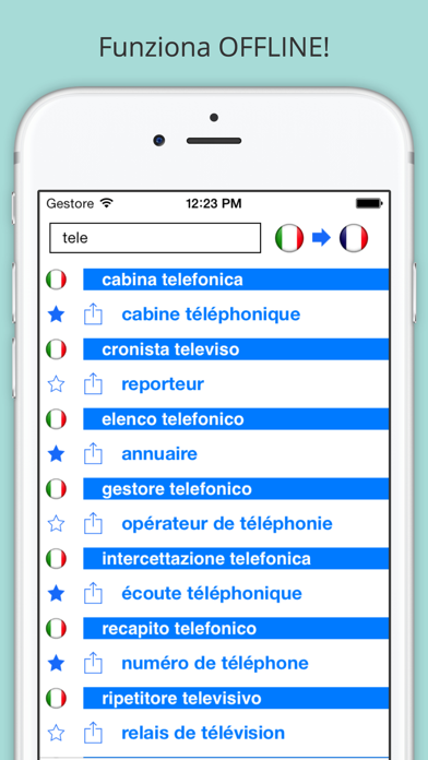How to cancel & delete Offline French Italian Dictionary from iphone & ipad 1