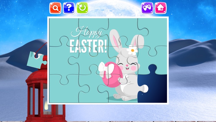 Lovely easter bunny jigsaw puzzle for kids