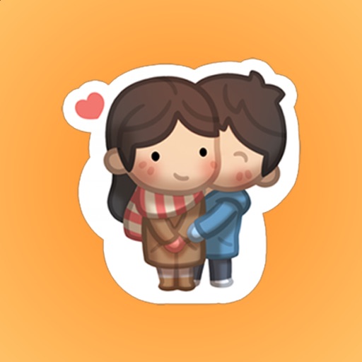 Girl Lolo with Boyfriend Stickers icon