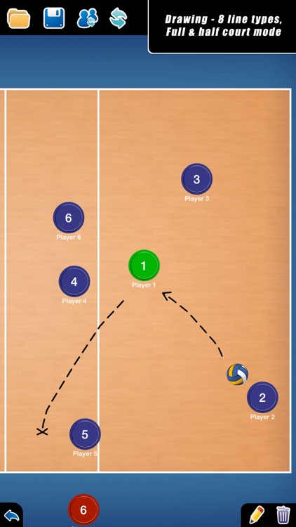 Coach Tactical Board for Volleyball
