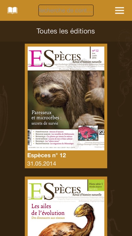 Espèces, revue de sciences naturelles