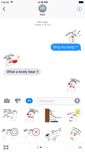 Teddy Bear - Cute Animal for iMessage(圖3)-速報App