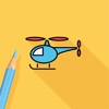 Plane Copter Coloring Book Games For Kids