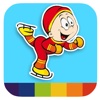 Ice Skating Coloring Book Game For Kids Toddlers