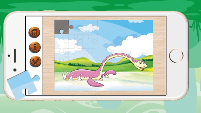 Game for kids : Jigsaw Puzzle Dinosaur(圖2)-速報App