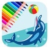 Dolphin Coloring Book Games For Kids Version