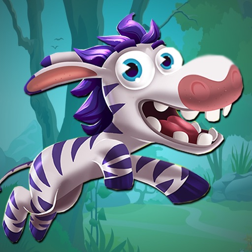 Ballarina Zebra Forest Adventure Icon