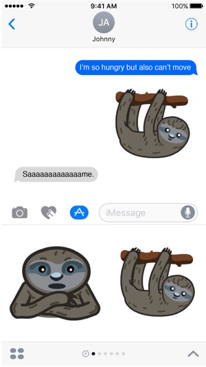 Animated Sloth Emoji(圖1)-速報App