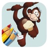 Monkey And Ice Cream Coloring Book Games Free