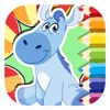 Donkey Coloring Book Page Game For Kids Edition