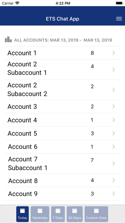 My ETS Chat Data App