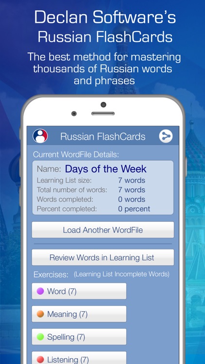Declan Russian FlashCards