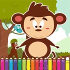 Monkey Coloring Game for Kids Fourth Edition