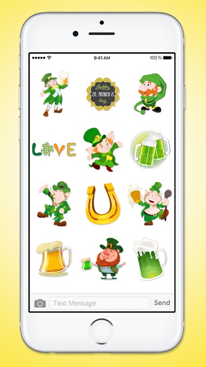 St Patricks Day Leprechaun and Beer Sticker Pack screenshot-3