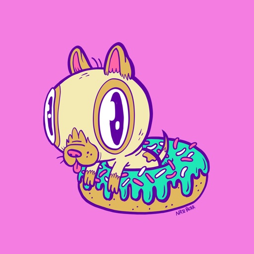 Tasty Nom Nom - Redbubble sticker pack icon