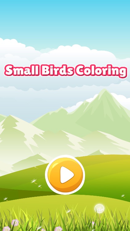 Small birds coloring book for kids games