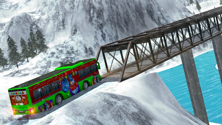 OffRoad Snow Bus Driving 2017-Hill Drive Simulator screenshot-3