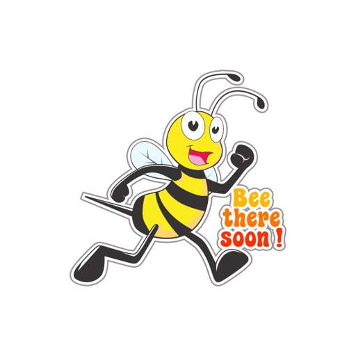 Funky Bee stickers by NestedApps Stickers
