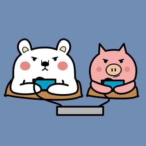 Animated PIg and BEAr Stickers icon