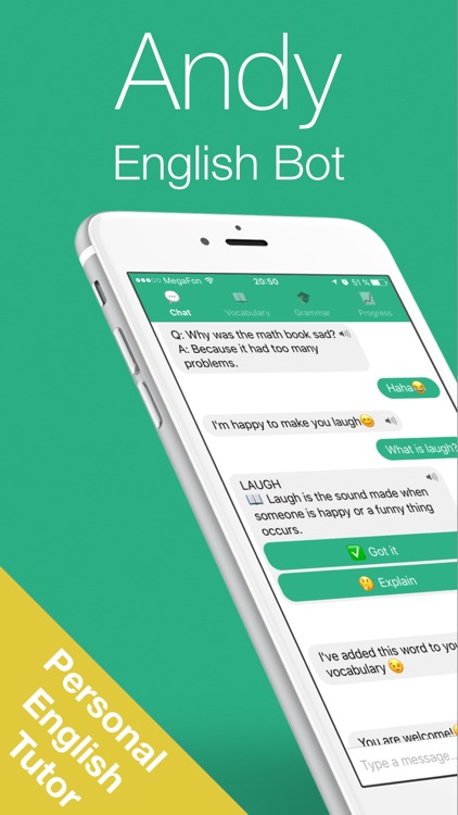 Andy - English Chat, Learn and Practice with Robot screenshot-0