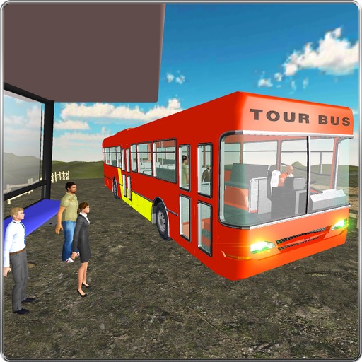 Tourist Bus Offroad Driving 3D Icon