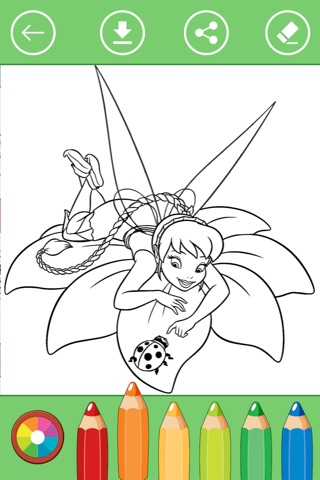 Fairy tale, princess coloring pages for girls. screenshot 4