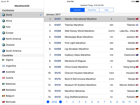 Marathon Calendar 42K screenshot 2