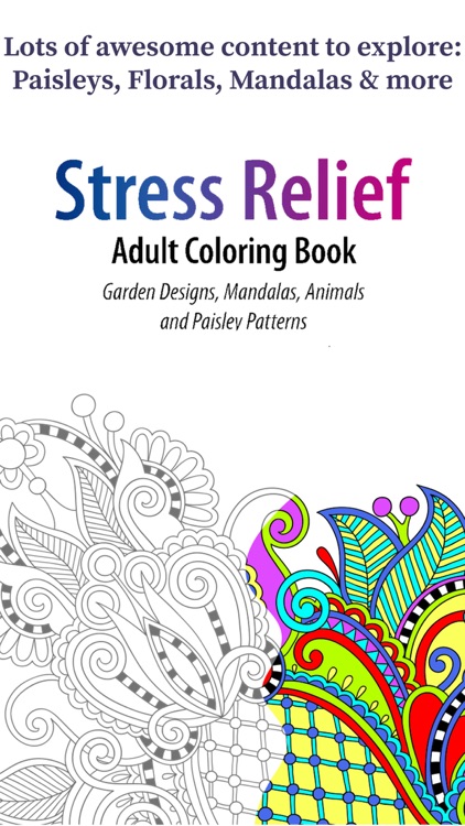 Coloring Book For Adults - Paisleys Edition screenshot-3