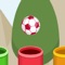 Casual game in which the ball is placed in a pipe of the same color as the ball